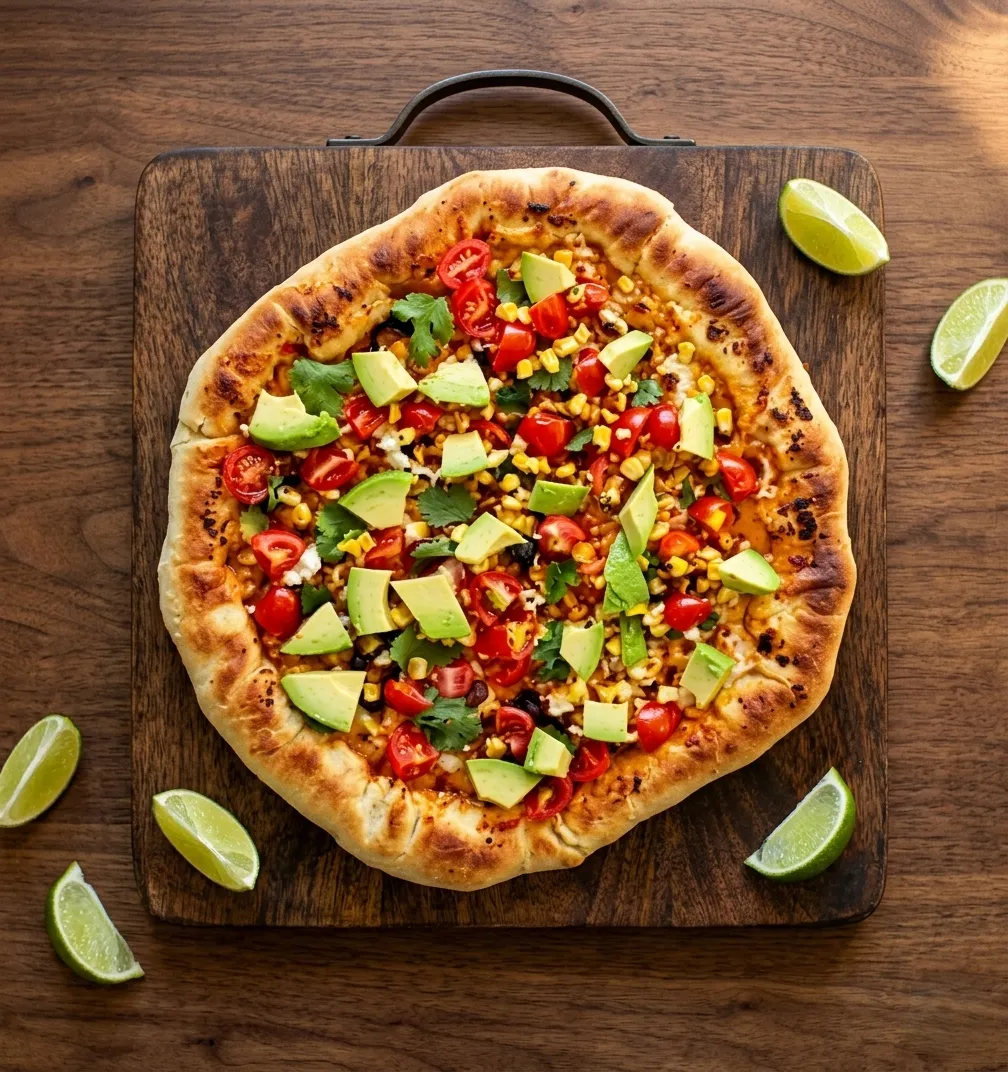 Pesto Chipotle Pizza at The Spice Affair Pizza & Restaurant in Calgary